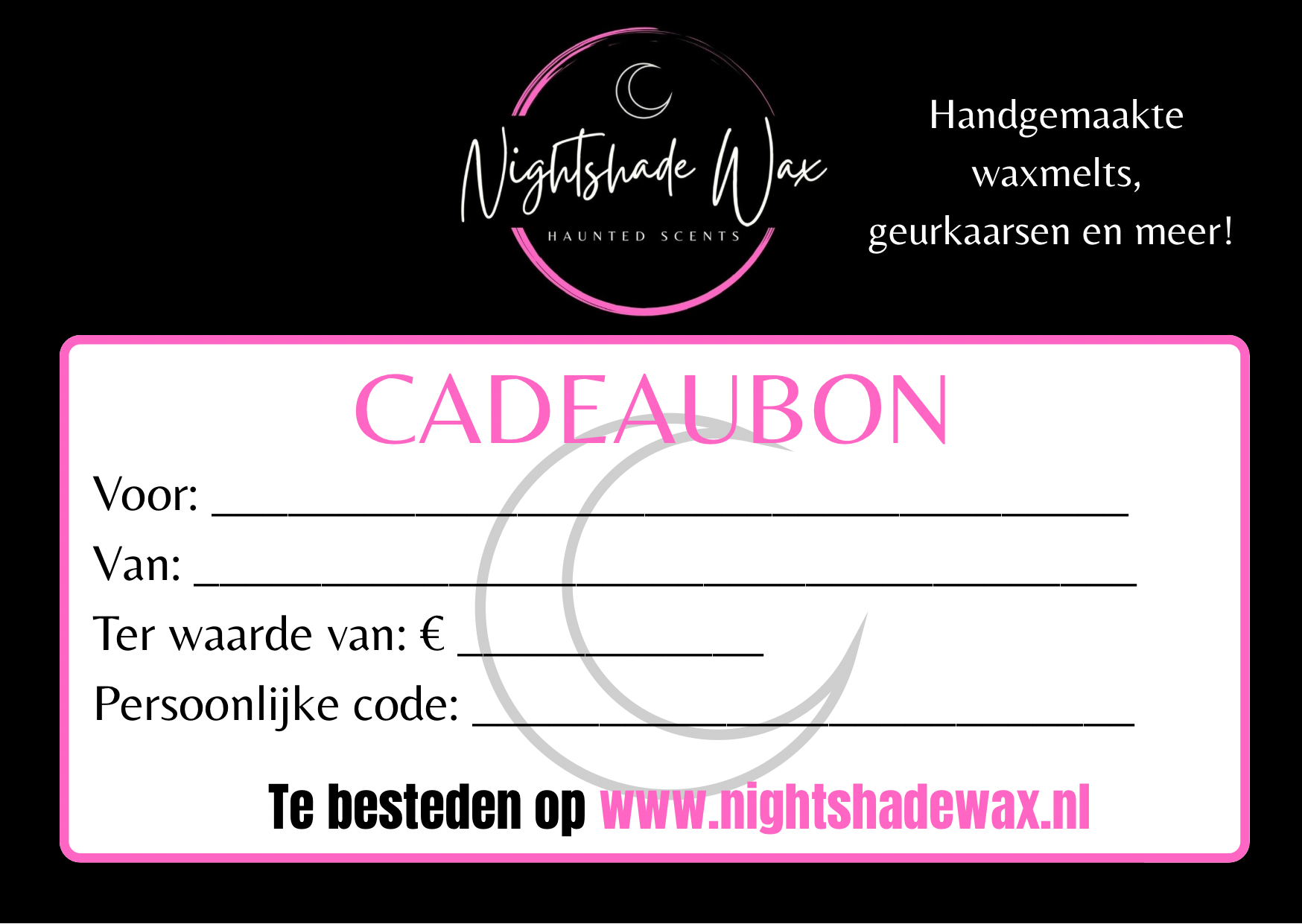 Nightshade Wax Cadeaubon