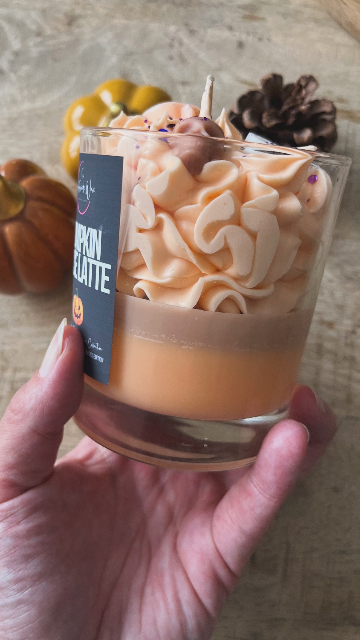 Pumpkin Spice Latte • Whipped geurkaars
